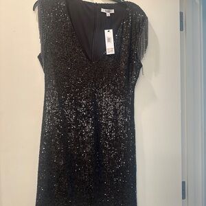 Black Sequin Dress